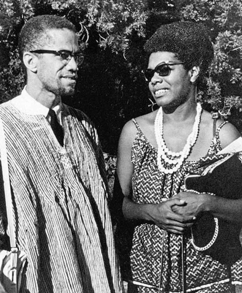 Malcom X e Maya Angelou