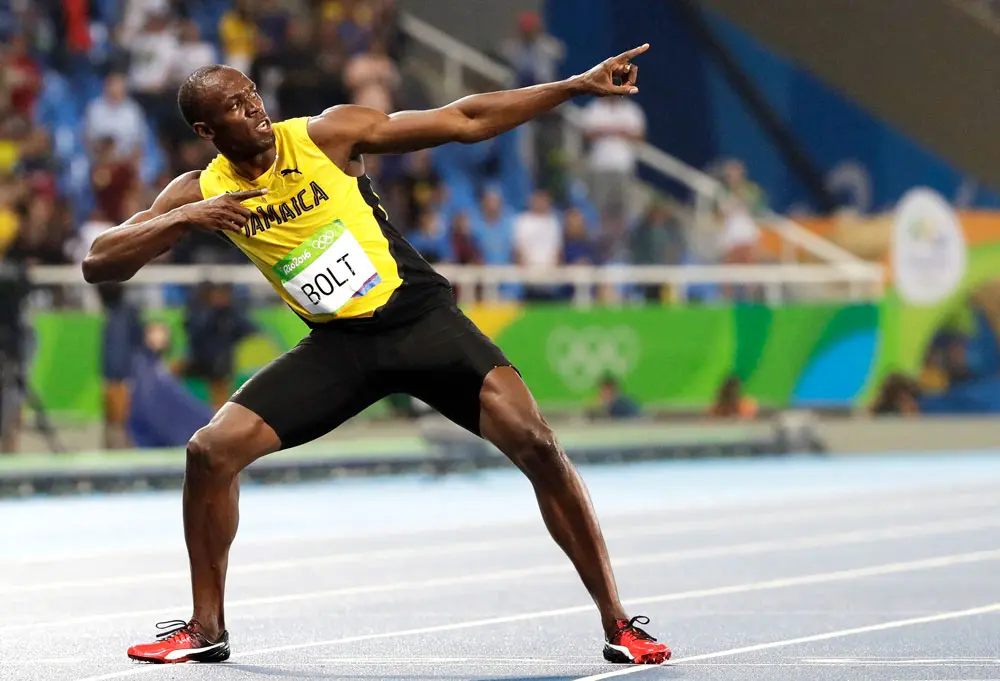 Bolt em sua pose icônia (Imagem: divulgação)