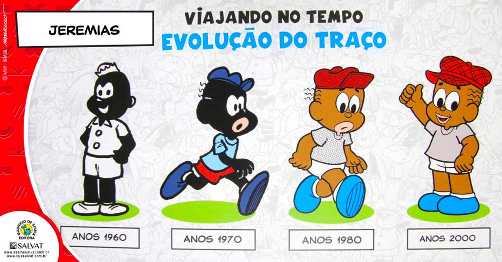 Evolução do traço do Jeremias (Imagem: Salvat)