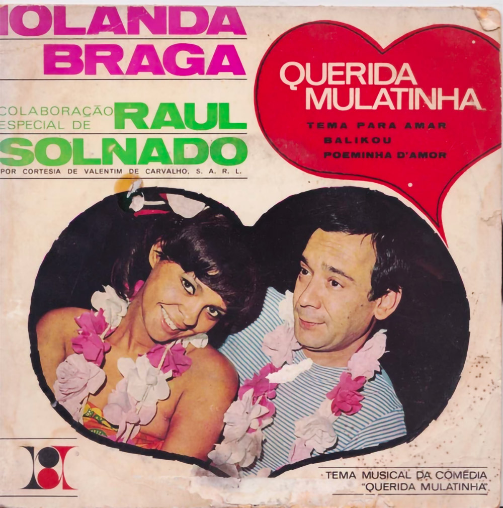 Capa do disco "Querida Mulatinha", assinado por Iolanda Braga e Raul Solnado (Imagem: Discogs)