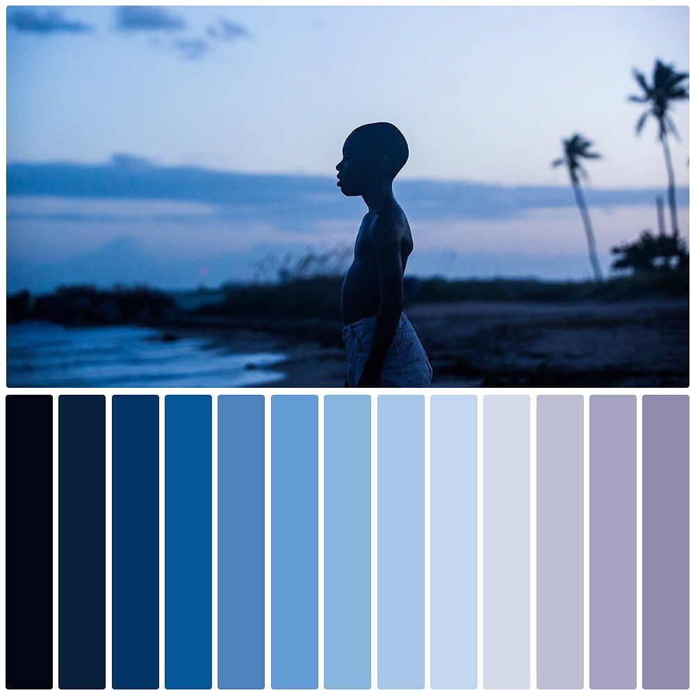 Paletas de cores durante a fase da infância de Chiron. (Imagem: Reprodução)