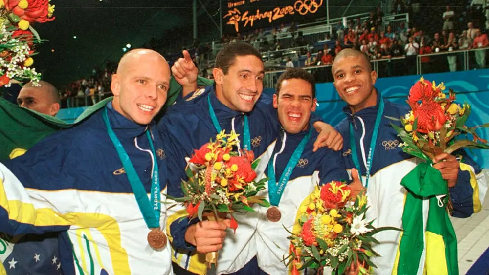 Bronze olímpico, Sidney 2000, Xuxa, Gustavo Borges, Carlos Jayme, Edvaldo Valério