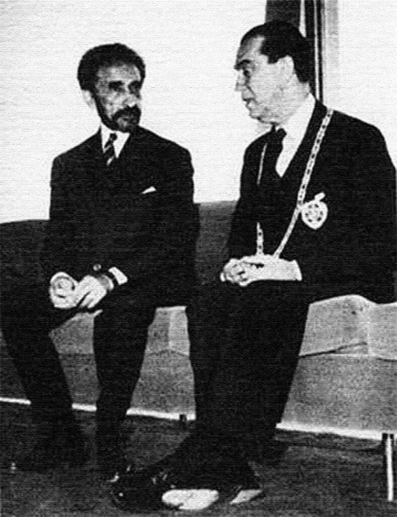 Haile Selassie e JK (Imagem: Domínio Público)