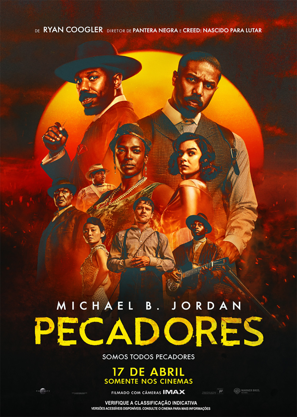 Cartaz do filme Pecadores (Imagem: Divulgação)