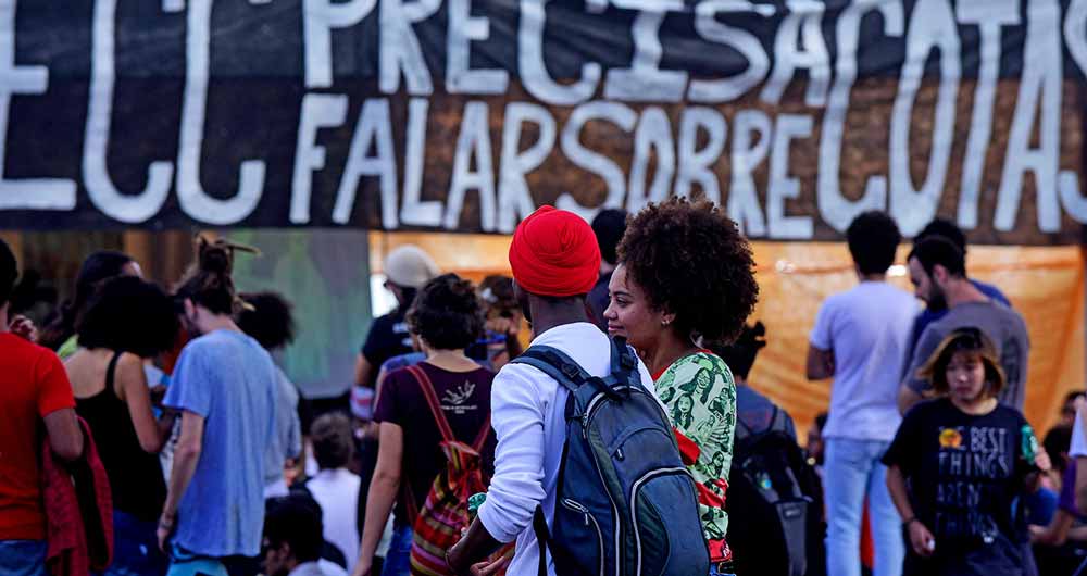 Mobilização por cotas (Imagem: Jornal da Unicamp)
