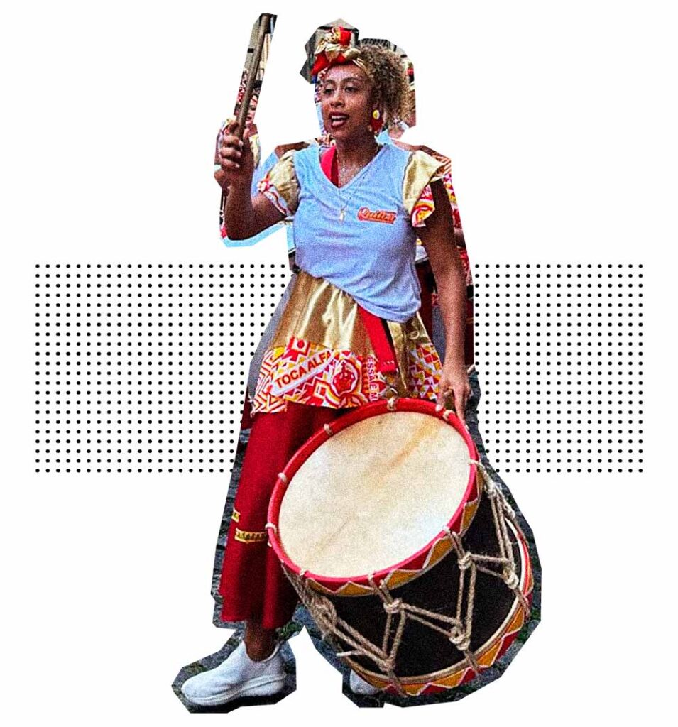 Rayane de Freitas no Maracatu (Imagem: Divulgação)
