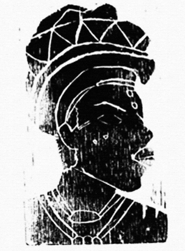 Xilogravura representando Xica Manicongo (Imagem: Reprodução)