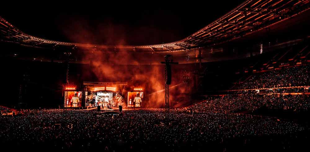 Show do Burna Boy no Stade de France em abril de 2025 (Imagem: Divulgação)