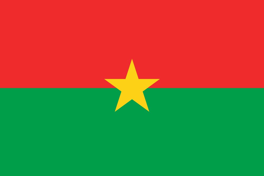 Bandeira Burkina Faso (Imagem: Reprodução)