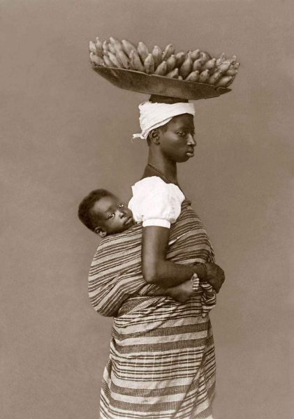Negra com seu filho, c.1884 - Salvador, Bahia (Marc Ferrez/Acervo Instituto Moreira Salles)